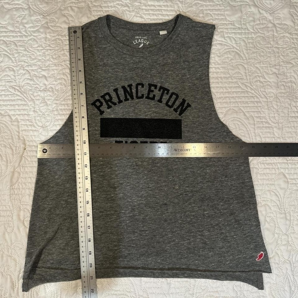Princeton Tigers Upcycled‎ gray tank top SMALL Preppy Indiesleaze - Picture 5 of 8